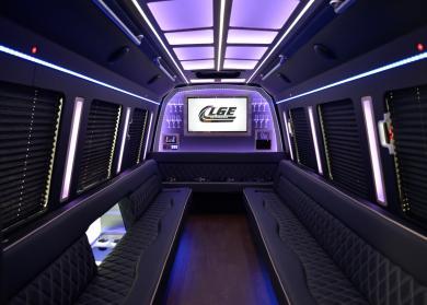 Flagstaff 18 Passenger Limo Bus Interior