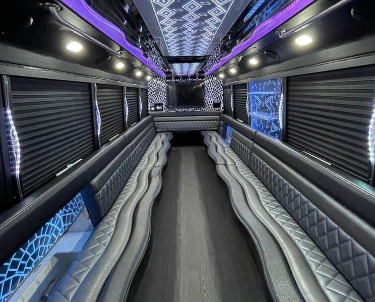 Flagstaff 30 Passenger Party Bus White Interior