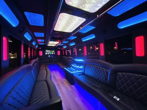 Flagstaff 35 Passenger Party Bus Interior